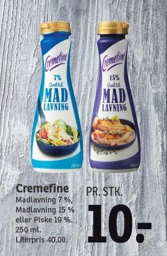 SPAR Cremefine tilbud