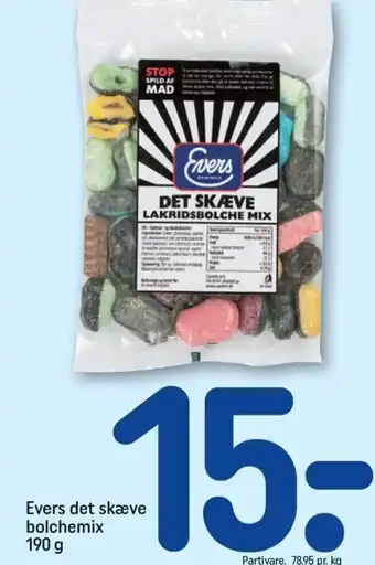 REMA 1000 Evers Det Skæve Bolchemix 190 g tilbud
