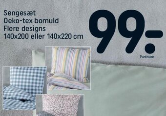 Sengesæt Oeko-tex Bomuld