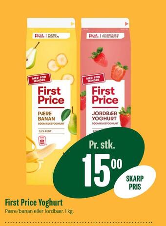 Min Købmand First price yoghurt tilbud