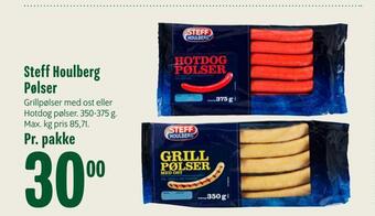 Min Købmand Steff houlberg pølser tilbud