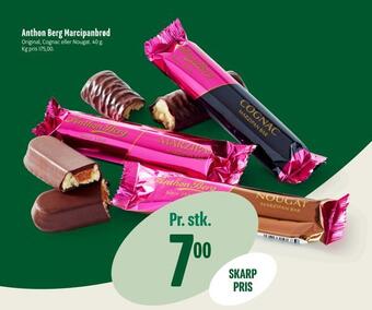 Min Købmand Anthon berg marcipanbrød tilbud