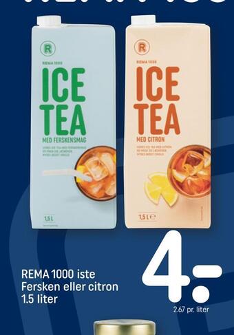 REMA 1000 Rema 1000 iste fersken eller citron tilbud