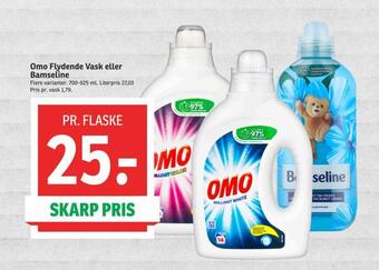 SPAR Omo flydende vask eller bamseline tilbud