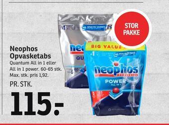 SPAR Neophos opvasketabs tilbud