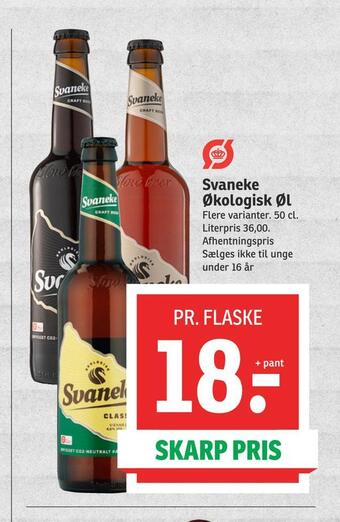 SPAR Svaneke økologisk øl tilbud