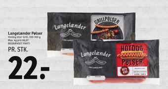 SPAR Langelænder pølser tilbud