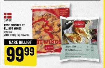 Løvbjerg Rose Brystfilet El. Hot Wings tilbud