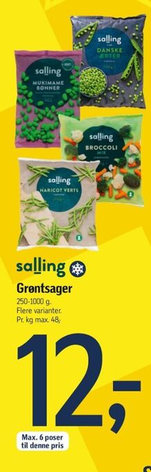 Føtex Salling grøntsager tilbud