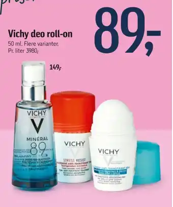 Føtex Vichy ansigtsspray tilbud