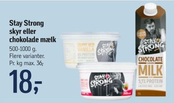 Føtex Stay strong skyr strawberry & lime tilbud