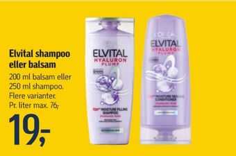 Føtex Elvital shampoo tilbud