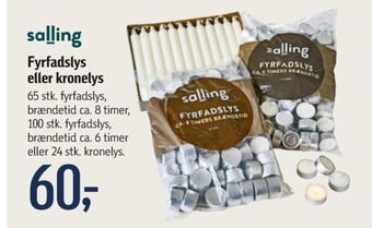 Føtex Salling fyrfadslys tilbud