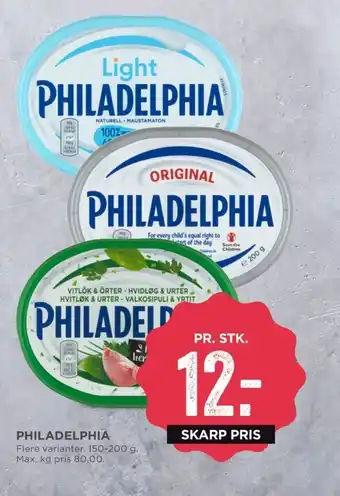 MENY Philadelphia flødeost original tilbud