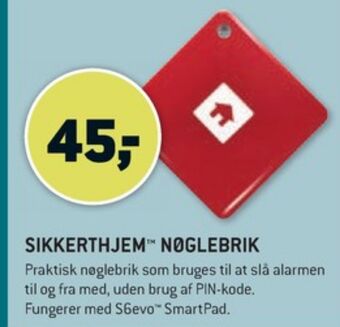 Sikkerthjem nøglebrik