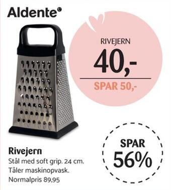 Kop & Kande Aldente rivejern tilbud