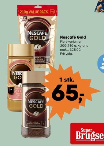 Kvickly Gold instant kaffe tilbud