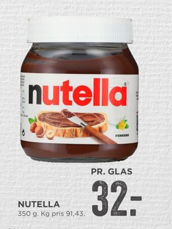 MENY Nutella smørepålæg tilbud
