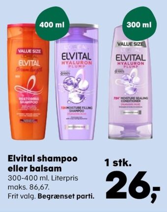 SuperBrugsen Elvital shampoo tilbud