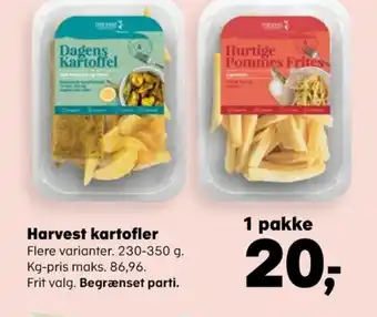 Harvest creative potatoes kartoffelprodukter