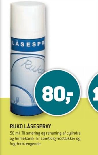 XL-BYG Ruko låsespray tilbud