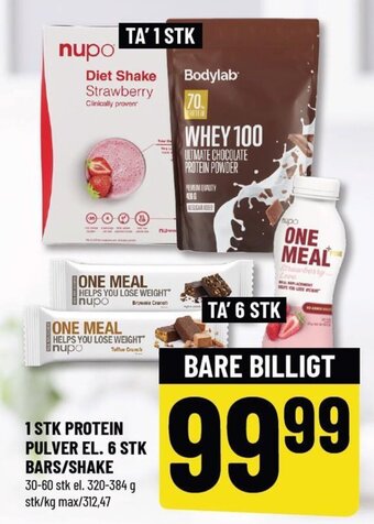 1 Stk Protein Pulver El. 6 Stk. Bars/ Shake