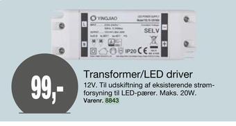 Harald Nyborg Transformer/led driver tilbud