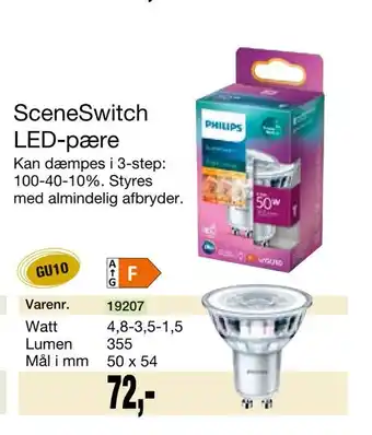 Harald Nyborg Sceneswitch led-pære tilbud