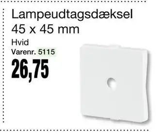 Lampeudtagsdæksel 45 x 45 mm