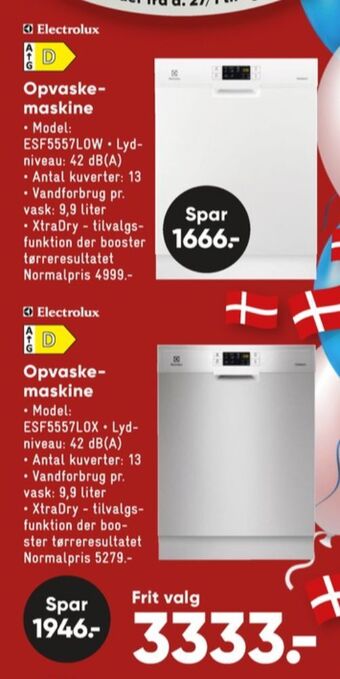 Bilka Electrolux opvaskemaskine tilbud