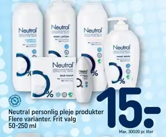 REMA 1000 Neutral personlig pleje produkter tilbud