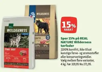 Maxi Zoo Spar 15% på real nature wilderness tørfoder tilbud