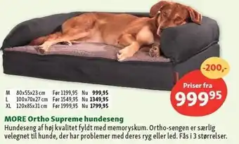 Maxi Zoo More ortho supreme hundeseng tilbud