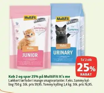 Maxi Zoo Køb 2 og spar 25% på multifit it´s me tilbud