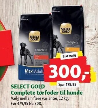 Maxi Zoo Select gold complete tørfoder til hunde tilbud
