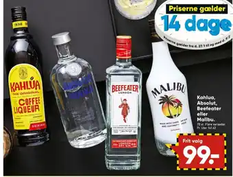Bilka Kahlua likør tilbud