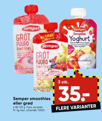 Semper smoothie tilbud hos Løvbjerg