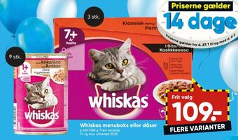 Bilka Whiskas kattefoder tilbud