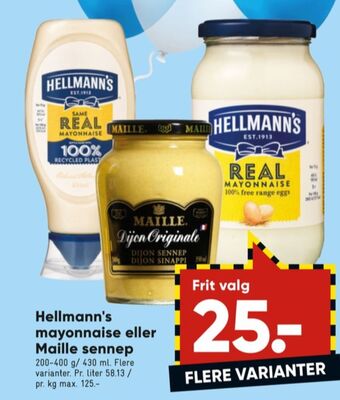 Bilka Hellmanns mayonnaise tilbud