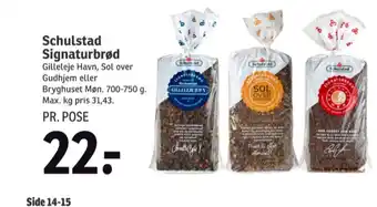 Signaturbrød bryghuset møn rugbrød-skiver