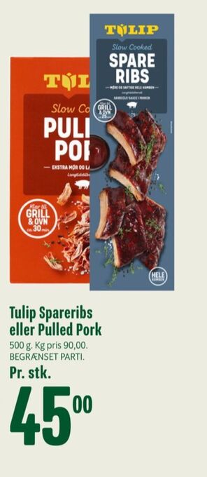 Min Købmand Tulip spareribs tilbud