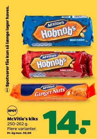 Netto Hobnobs kiks tilbud