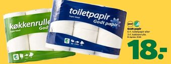 Netto Godt papir toiletpapir tilbud