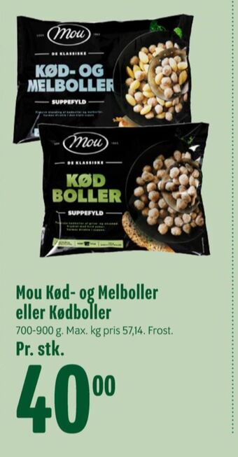 Min Købmand Mou kødboller tilbud