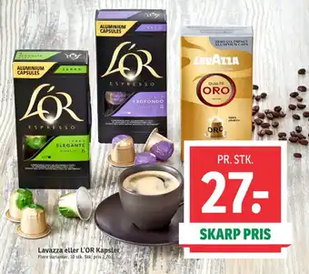 SPAR Lor kaffekapsler tilbud