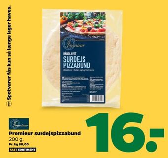 Netto Premieur pizzabunde tilbud