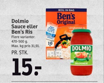 Dolmio sauce flydende