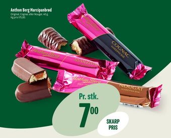 Min Købmand Anthon berg marcipanbrød nougat tilbud