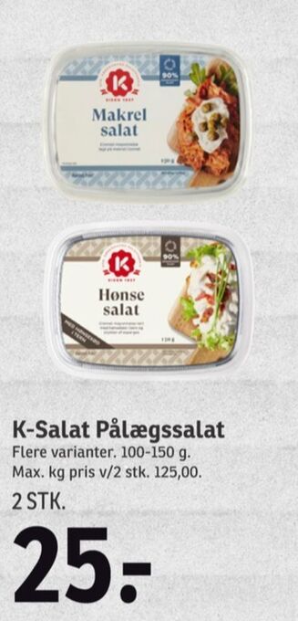 SPAR K-salat makrelsalat tilbud