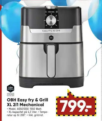 Bilka Obh easy fry & grill xl 2i1 mechanical tilbud